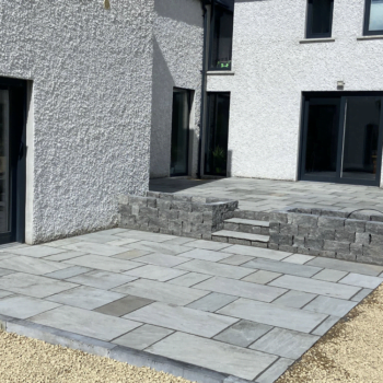 Limestone Patio Installation in Mullingar