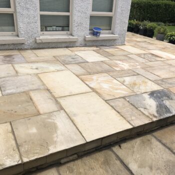 Elevated Indian Sandstone Patio in Dundrum