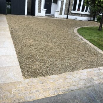 Granite Cobbles and Gravel Driveway in Donnybrook